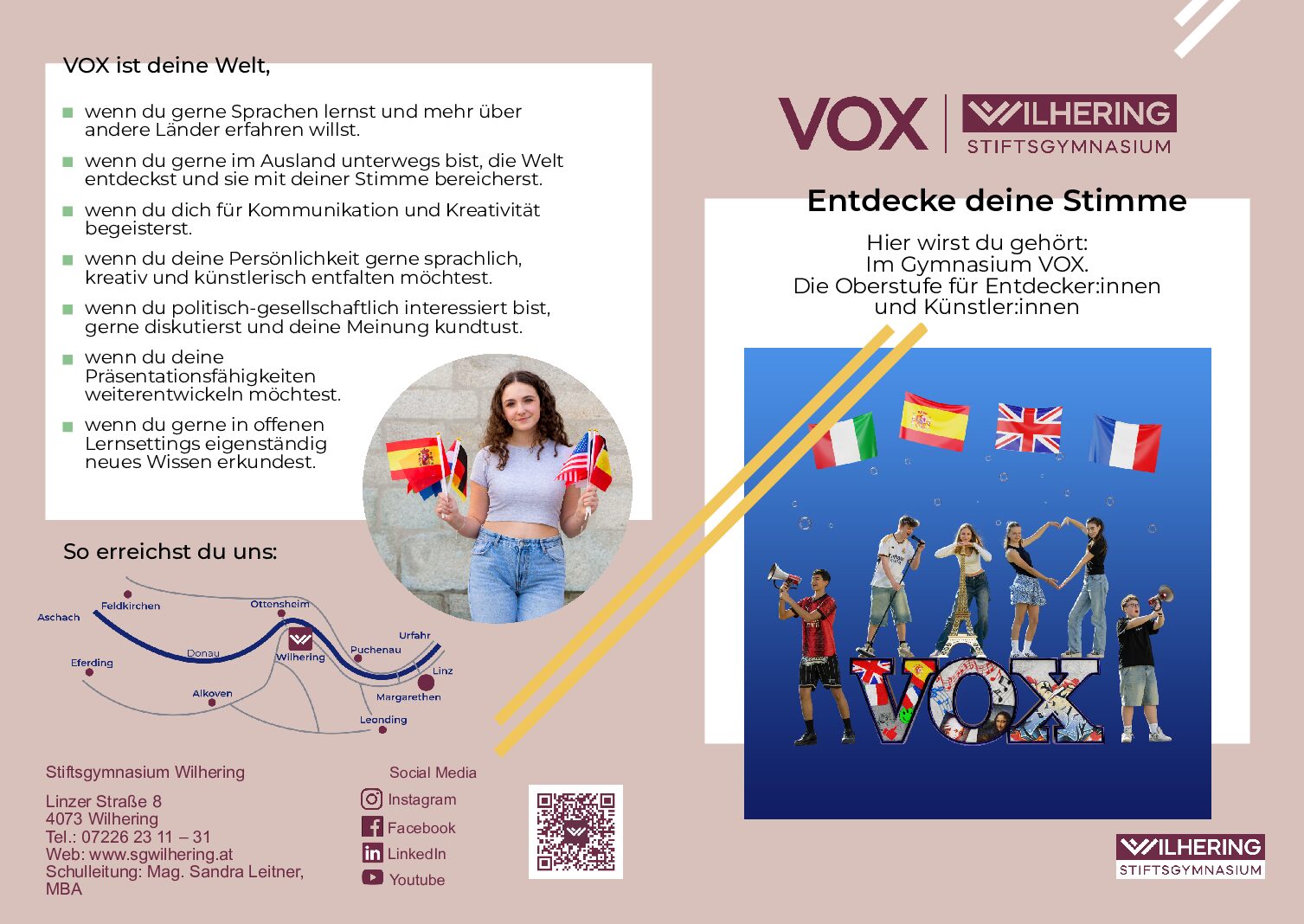 Flyer VOX – erste Seite